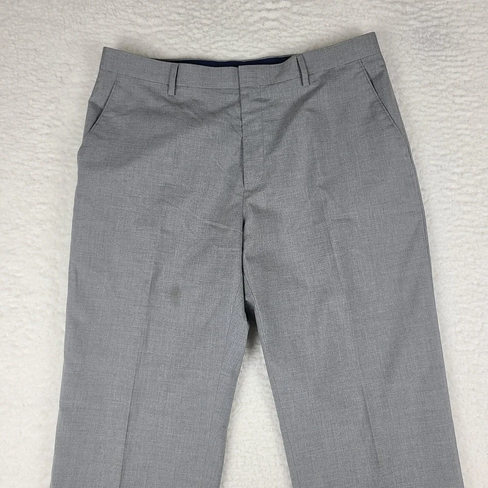 Banana Republic Dress Pants Mens 36 x 34 Gray‎ Tailored Fit Trousers Slacks